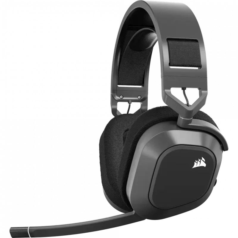 Corsair HS80 MAX WIRELESS Casque de Gaming Sans Fil - Steel Gray (CA-9011295-NA)