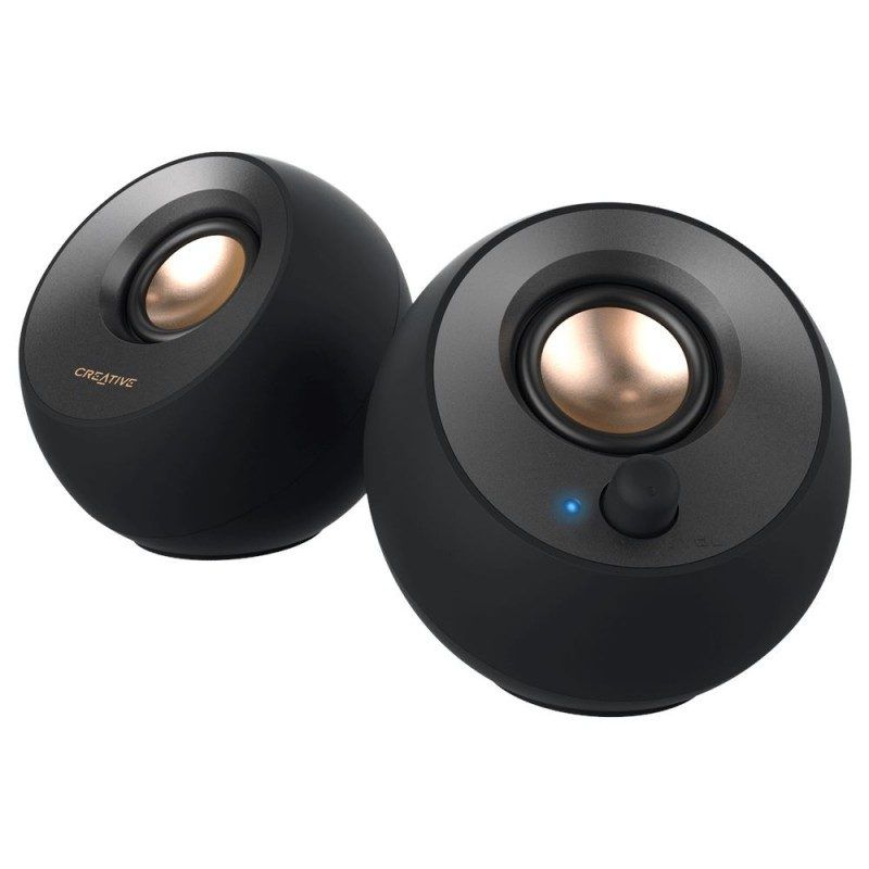 Creative Pebble V2 Enceintes USB 2.0 de bureau au design minimaliste avec connec