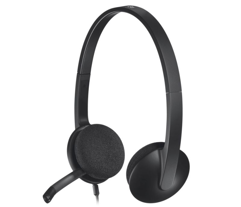 Logitech H340 USB PC Noise Cancelling Mic Headset (981-000507)