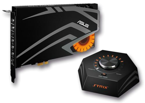 ASUS STRIX RAID PRO 7.1 PCIe gaming sound card set with an audiophile-grade DAC