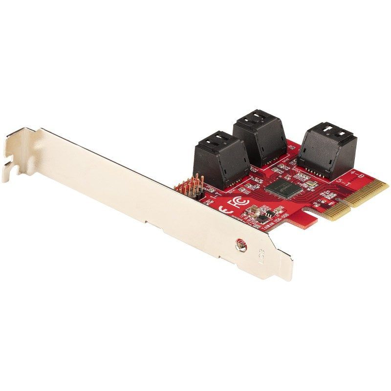 StarTech.com Carte PCI Express SATA 6 ports - Carte Contrôleur PCIe SATA - 6Gbps
