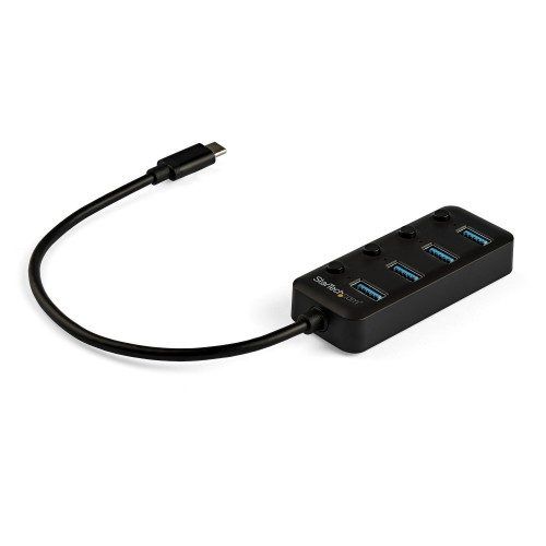StarTech.com Hub USB 3.0 Type-C à 4 ports avec interrupteurs marchearrêt