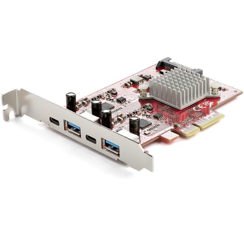 StarTech.com 4-Port USB PCIe Card - 10Gbps USB PCI Express Expansion Card w 2 Co
