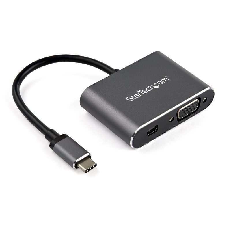 StarTech.com Adaptateur multiport USB-C vers Mini DisplayPort ou VGA - Adaptateu