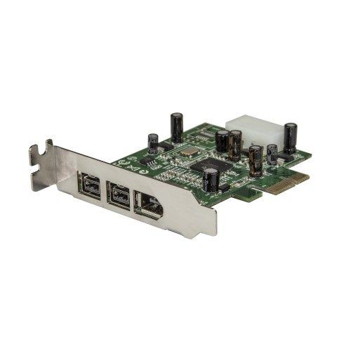 StarTech.com Carte adaptateur PCI Express vers 3 ports FireWire - Faible encombr