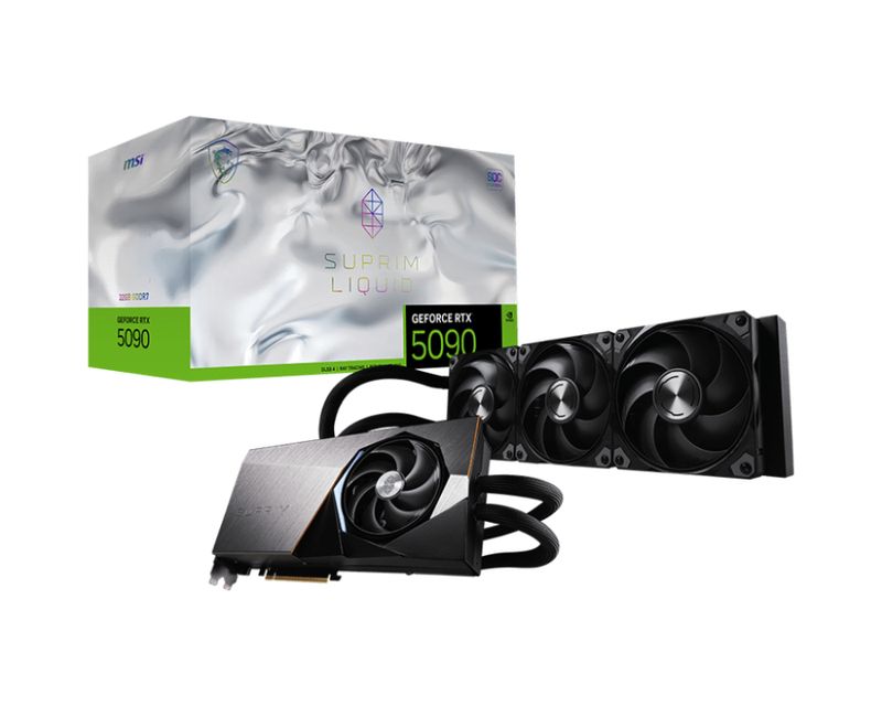 MSI GeForce RTX 5090 32G SUPRIM LIQUID SOC GDDR7 PCIe 5.0 1xHDMI3xDP Carte Vidéo (G5090-32SLS)