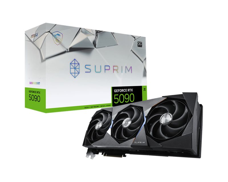 MSI GeForce RTX 5090 32G SUPRIM OC GDDR7 PCIe 5.0 1xHDMI3xDP Carte Vidéo (G5090-32VGSL)