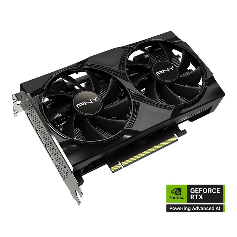 PNY GeForce RTX 5060 Dual Fan 8GB GDDR7 PCIe 5.0 1xHDMI3xDP Carte Vidéo (VCG50608DFXPB1)