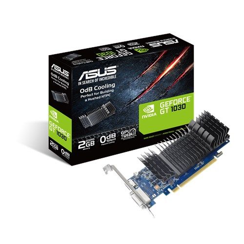 ASUS GeForce GT1030-2G-CSM GT 1030 2GB GDDR5 PCIe 3.0 x16 DVIHDMI Carte Vidéo
