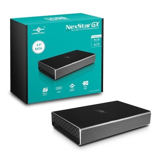 Vantec NexStar GX NST-371C31-BK USB 3.1 Gen 2 Type-C 3.5” SATA HDDSSD Enclosure