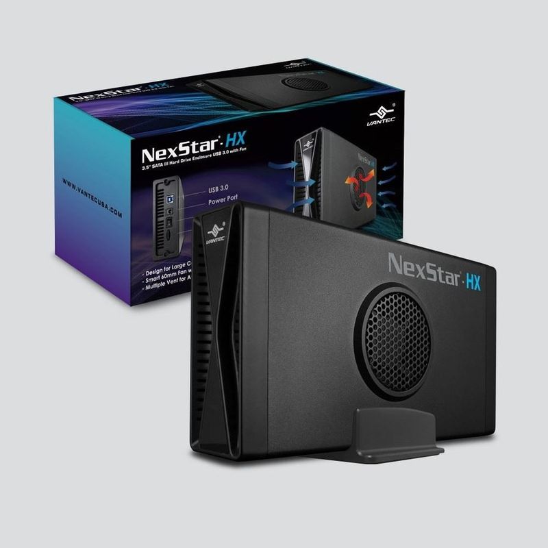 Vantec NexStar HX Boîtier pour Disque Dur 3.5” SATA III 6Gbps – USB 3.0 avec Ven