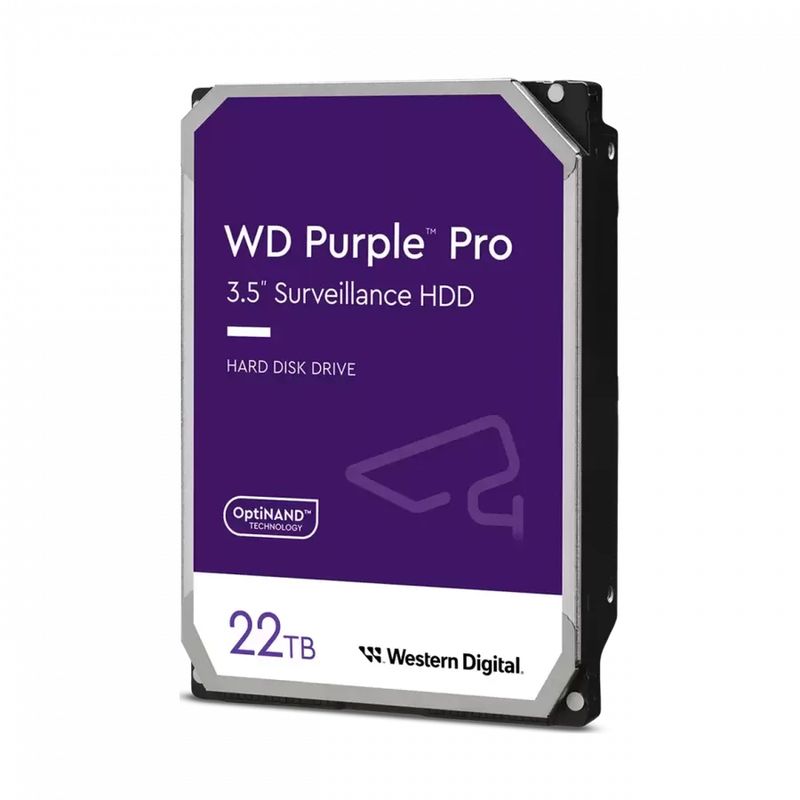 WD Purple Pro 22TB 7200RPM 512MB Cache SATA 6Gbs 3.5 Surveillance