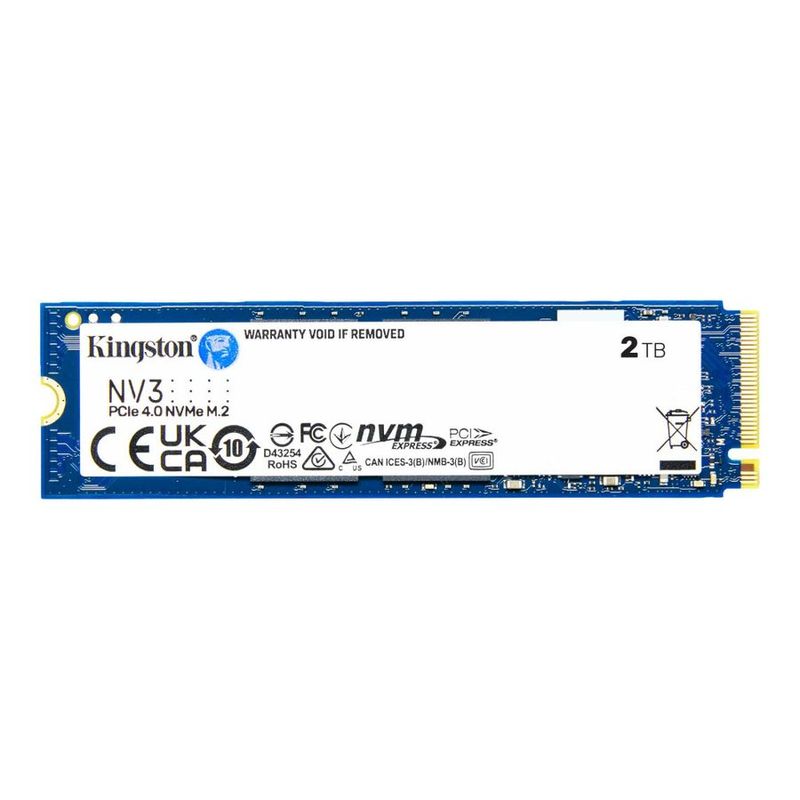 Kingston NV3 2TB NVMe PCIe 4.0 x4 M.2 80mm SSD (SNV3S2000G)