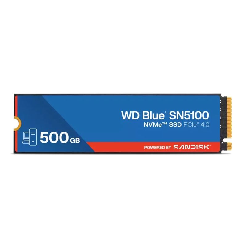 WD Blue SN5100 500GB NVMe PCIe Gen 4.0 x4 80mm M.2 SSD (WDS500G5B0E-00CPE0)
