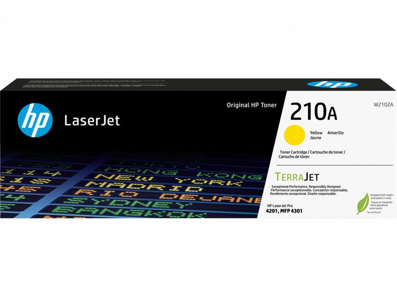HP 210A Jaune Cartouche de Toner LaserJet d'Origine (W2102A)