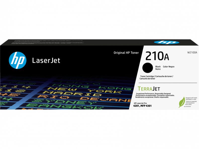 HP 210A Noir Cartouche de Toner LaserJet d'Origine (W2100A)