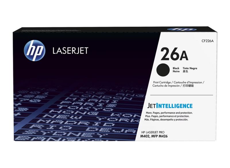HP 26A Noir Cartouche de Toner LaserJet d’Origine (CF226A)