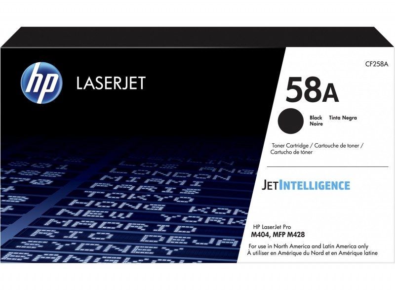 HP 58A cartouche de toner noir authentique (CF258A)