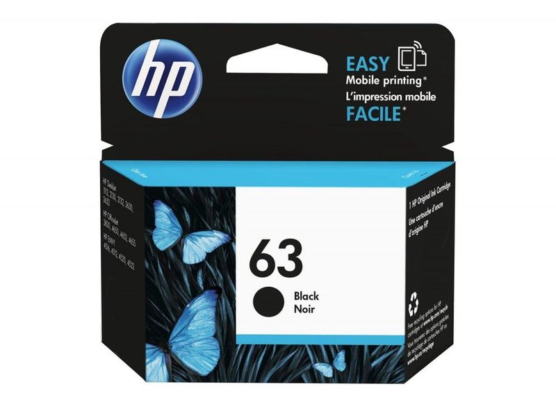 HP 63 Cartouche d’encre noire d’origine (F6U62AN#140)