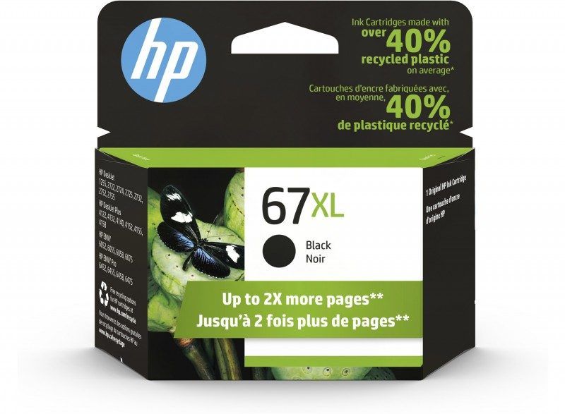 HP Cartouche d'encre noir grande capacité 67XL (3YM57AN)