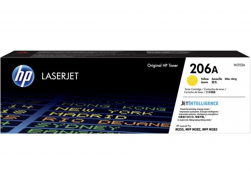 HP Cartouche de toner jaune originale 206A (W2112A)