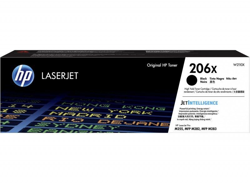 HP Cartouche de toner noir grande capacité 206X (W2110X)