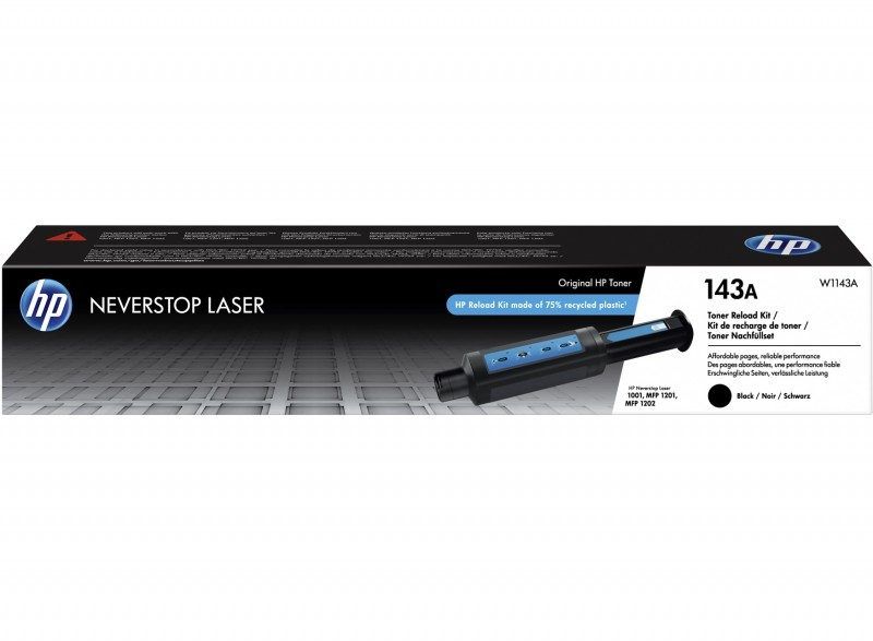 HP Kit de recharge de toner laser noir 143A Neverstop authentique (W1143A)