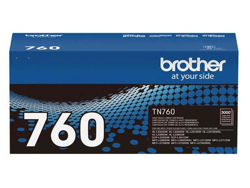 Brother TN760 Cartouche de toner laser monochrome à haut rendement authentique