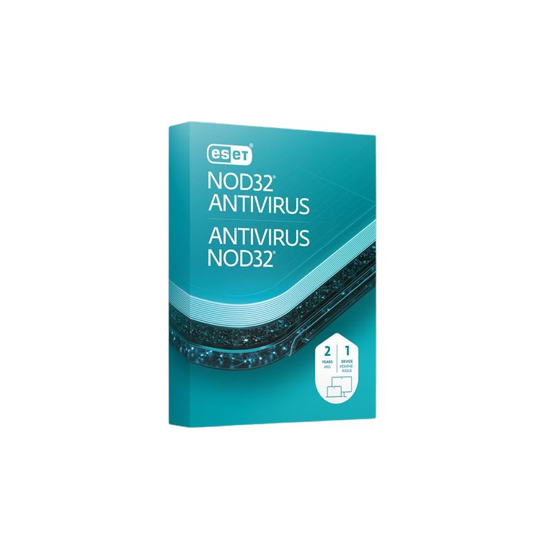 ESET Nod32 Antivirus - 2 Ans - 1 Appareil - Pochette (RTL-EAVH-N2-1-1-CRD-EFL)