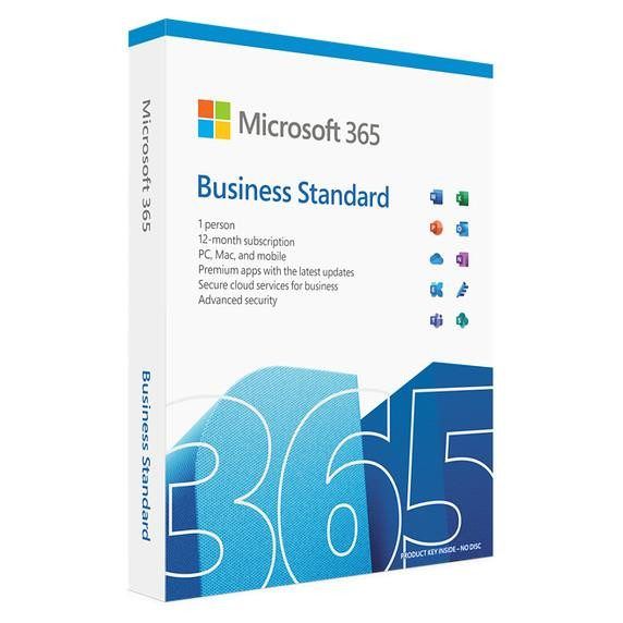 Microsoft Office 365 Business Standard - Abonnement 12 Mois - Sans Media - Angla