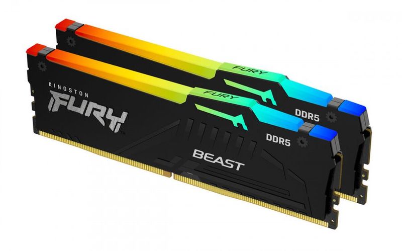 Kingston FURY Beast DDR5 RGB Noir 6000MTs 32GB Kit (2x16GB) CL36 EXPO
