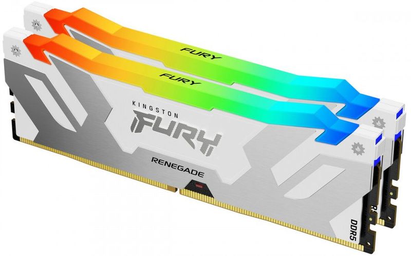 Kingston FURY Renegade DDR5 RGB Blanc 7600MHz 32GB Kit (2x16GB) CL38