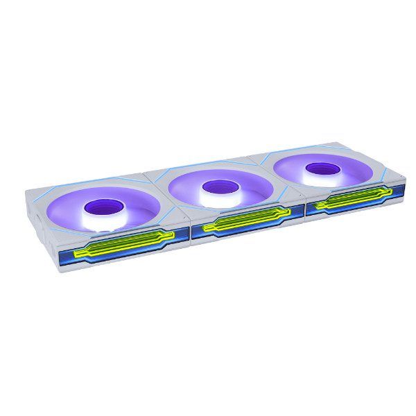 Lian Li UNI FAN SL-INF Wireless 120 Blanc Paquet de 3 avec Contrôleur 120mm ARGB