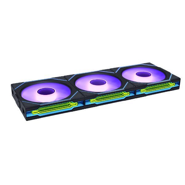 Lian Li UNI FAN SL-INF Wireless 120 Reversed Blade Noir Paquet de 3 avec Contrôl