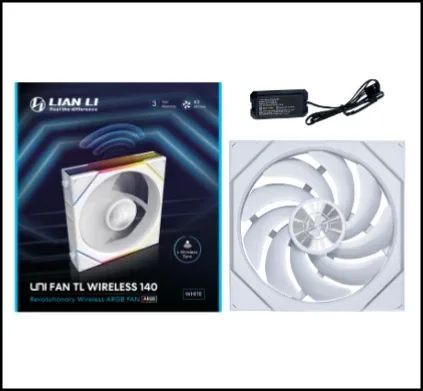 Lian Li UNI FAN TL140 Wireless Blanc 140mm ARGB Ventilateur de Boitier