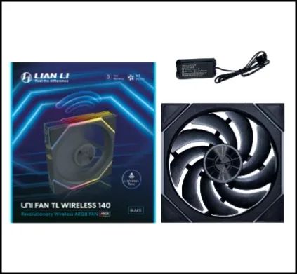 Lian Li UNI FAN TL140 Wireless Noir 140mm ARGB Ventilateur de Boitier (14TL1W1B)