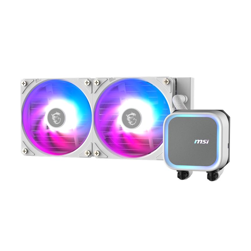 MSI MAG Coreliquid A13 240 Blanc ARGB 240mm AIO Liquid CPU Cooler (CLA13240)