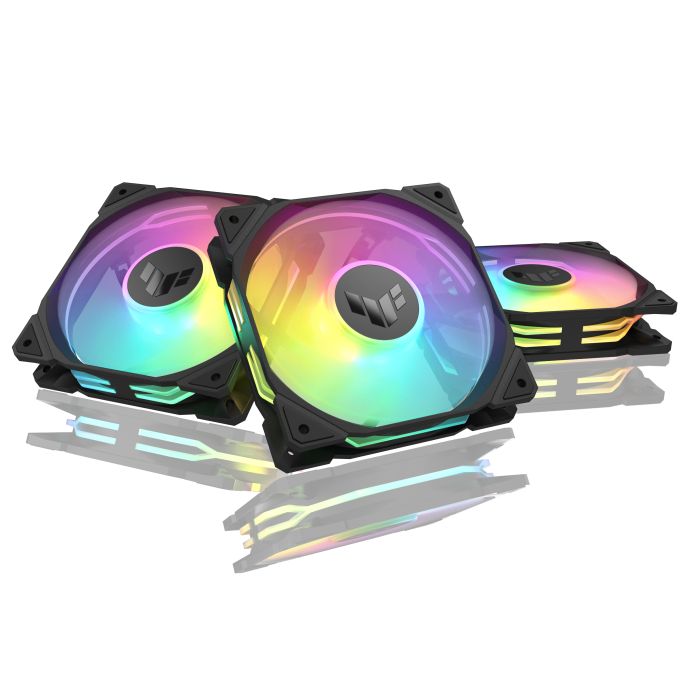 ASUS TUF Gaming TR120 ARGB Reverse Fan - Triple Pack - Noir