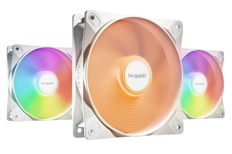 be quiet! Light Wings LX 120mm PWM high-speed ARGB 3-Pack Blanc Fans (BL125)