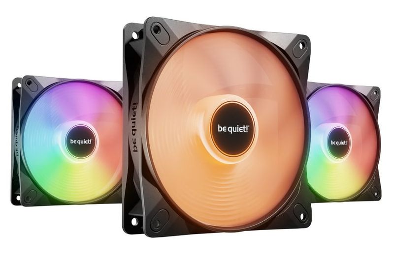 be quiet! Light Wings LX 120mm PWM high-speed ARGB 3-Pack Fans (BL124)