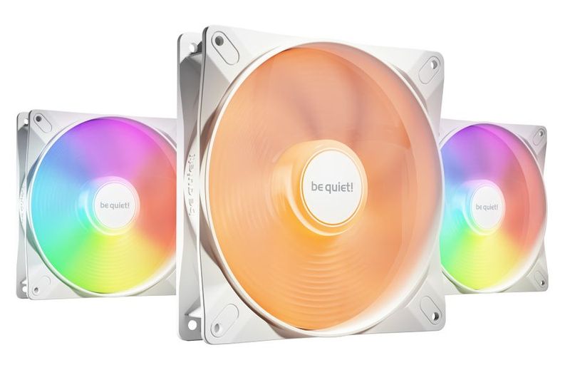 be quiet! Light Wings LX 140mm PWM ARGB 3-Pack White Fans (BL128)