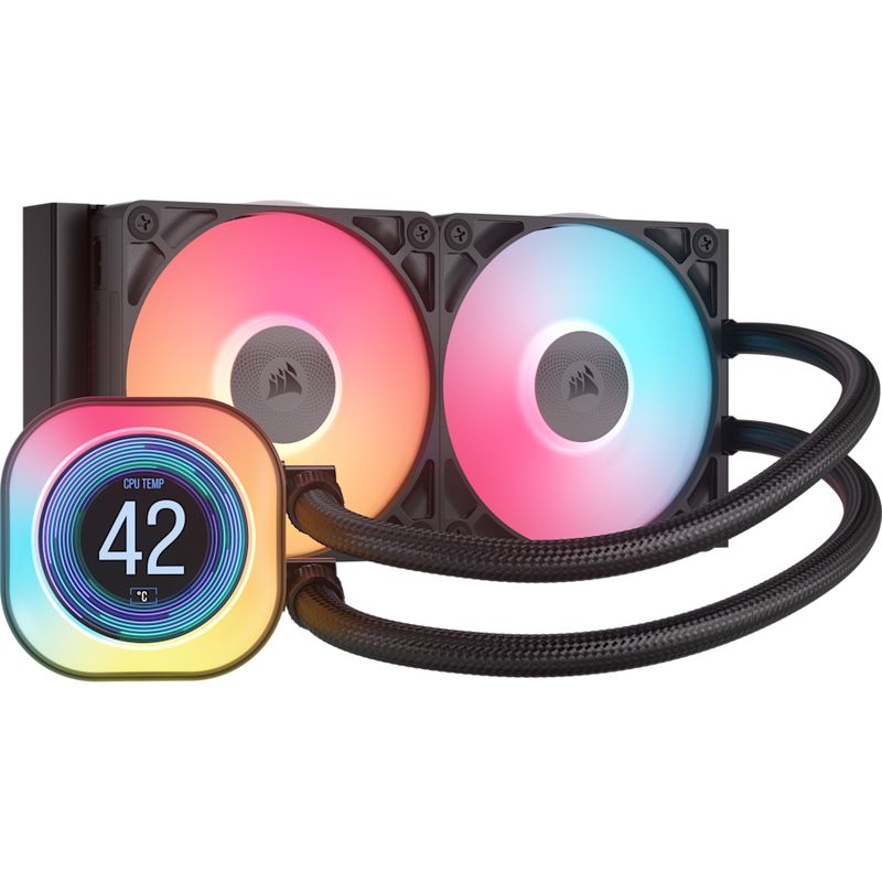 Corsair iCUE LINK TITAN 240 RX LCD Noir 240mm Refroidisseur Liquide pour