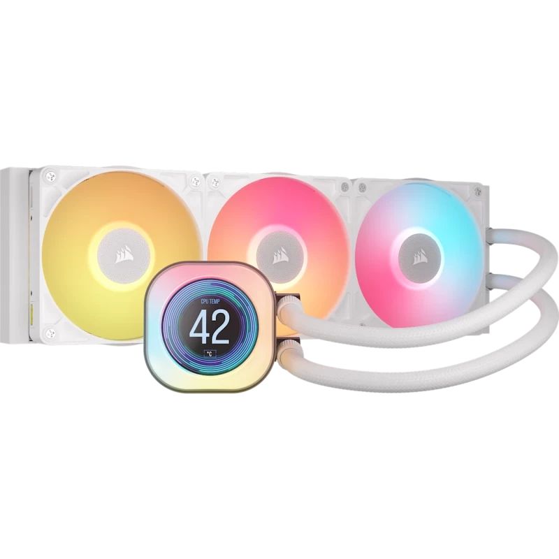 Corsair iCUE LINK TITAN 360 RX LCD Blanc 360mm AIO Liquid CPU Cooler