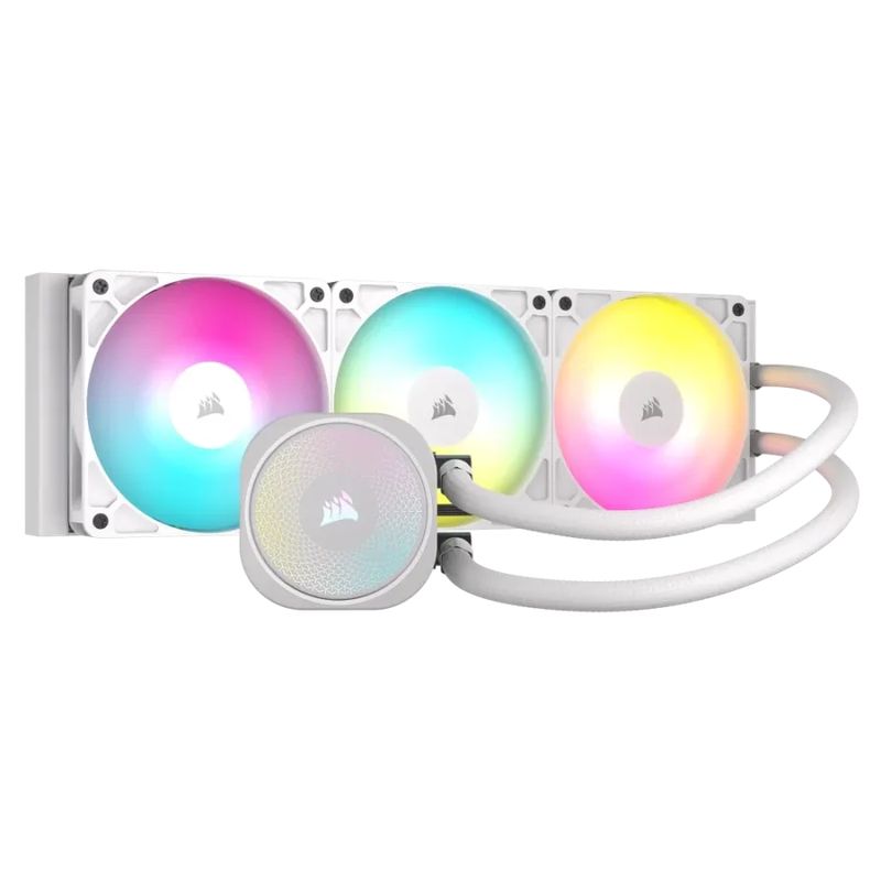 Corsair NAUTILUS 360 RS ARGB Blanc 360mm AIO Liquid CPU Cooler (CW-9060095-WW)