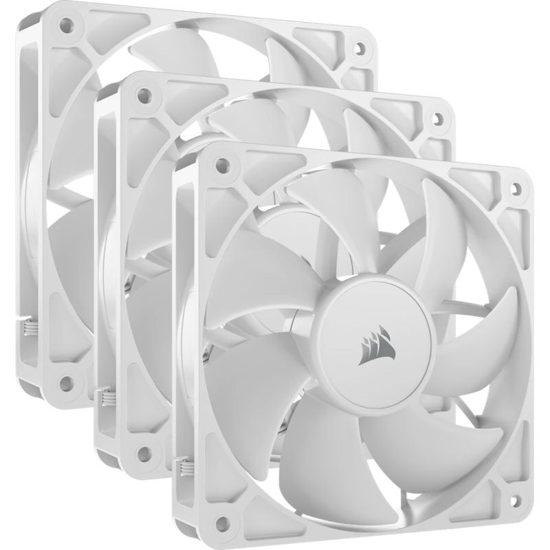 Corsair RS120 Blanc 120mm PWM Lot de trois Ventilateurs de Boitier