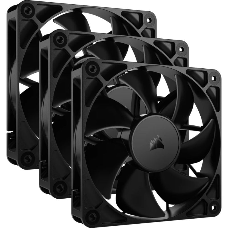 Corsair RS120 Noir 120mm PWM Lot de trois Ventilateurs de Boitier