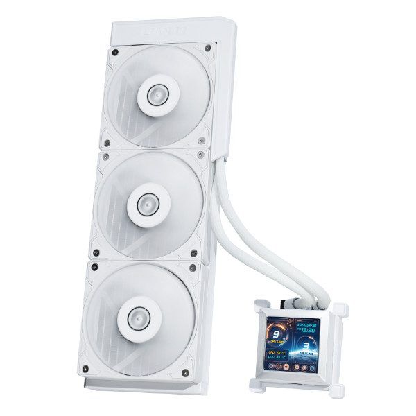 Lian Li HydroShift LCD 360S Blanc 360mm AIO Liquid CPU Cooler (HSLCD36SW)