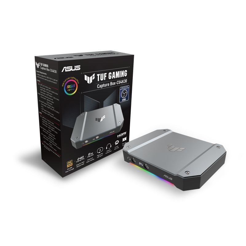 ASUS TUF Gaming Capture Box CU4K30 4K 30fps USB 3.2 Gen1 Type-C